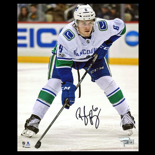 Brock Boeser Vancouver Canucks Autographed Face-Off 8x10 Photo