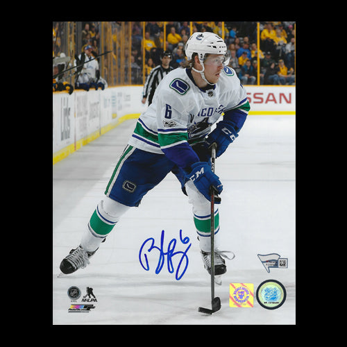 Brock Boeser Vancouver Canucks Autographed Zone Entry 8x10 Photo