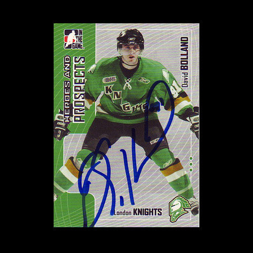 David Bolland London Knights Autographed Card