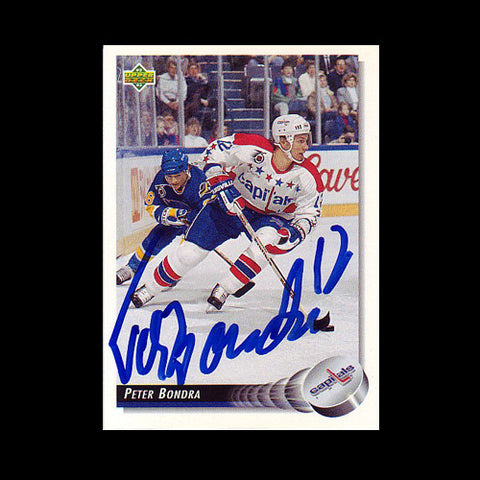 Peter Bondra Washington Capitals Autographed Card