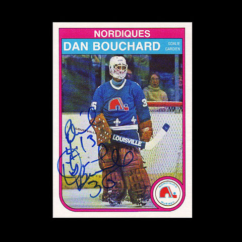 Dan Bouchard Quebec Nordiques Autographed Card
