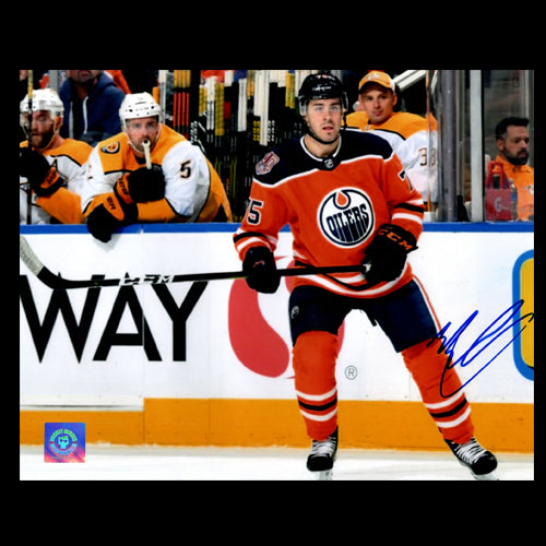 Evan Bouchard Edmonton Oilers Autographed 8x10 Photo