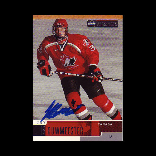 Jay Bouwmeester Team Canada Autographed Rookie Card