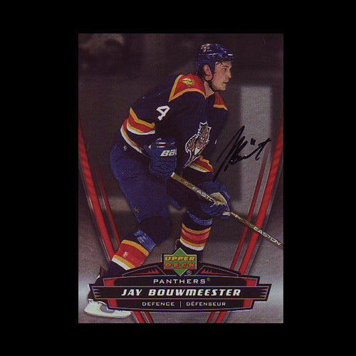 Jay Bouwmeester Florida Panthers Autographed Card