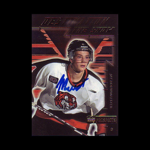 Jay Bouwmeester Medicine Hat Tigers Autographed Rookie Card