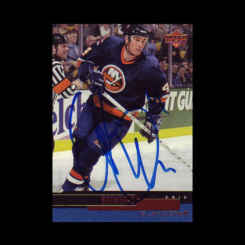 Eric Brewer New York Islanders Autographed Card
