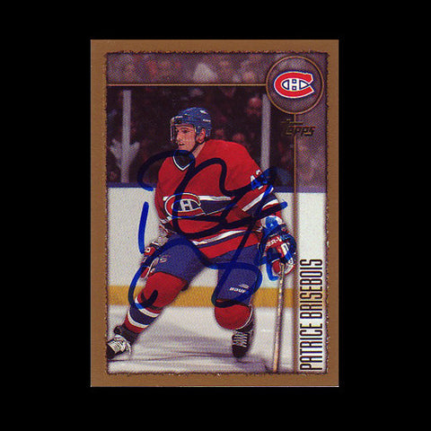 Patrice Brisebois Montreal Canadiens Autographed Card