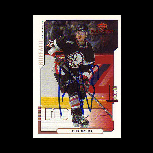 Curtis Brown Buffalo Sabres Autographed Card