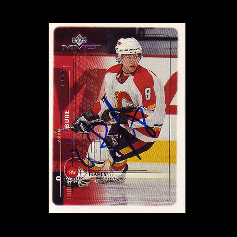 Valeri Bure Calgary Flames Autographed Card
