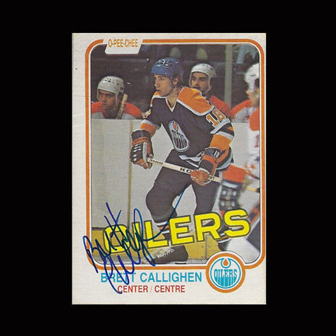 Brett Callighen Edmonton Oilers Autographed Card