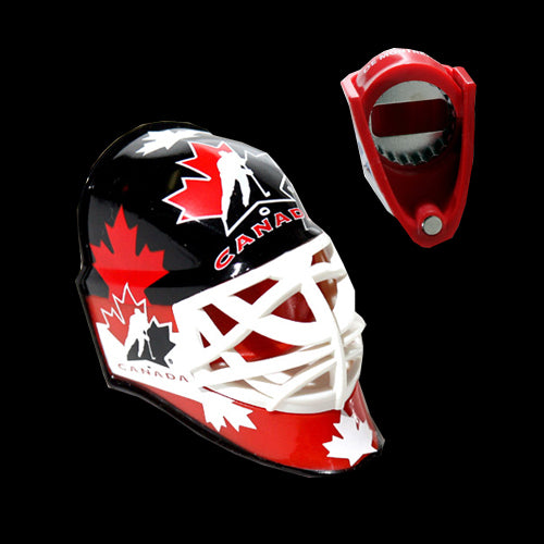 Team Canada Goalie Helmet Bottle Opener
