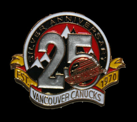 Vancouver Canucks 25th Anniversary Pin