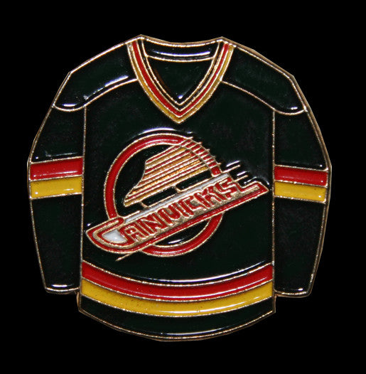 Vancouver Canucks 1989-1997 Black Skate Jersey Pin