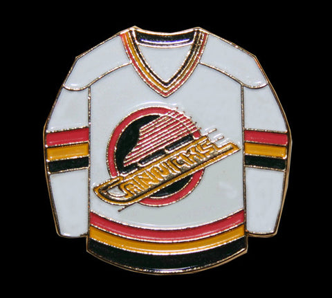Vancouver Canucks 1989-1997 White Skate Jersey Pin