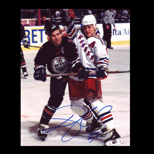 Doug Weight Edmonton Oilers Autographed Battle 8x10 Photo