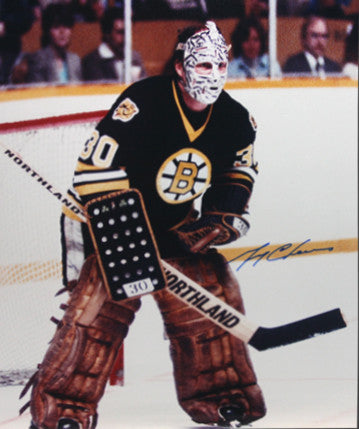 Gerry Cheevers Boston Bruins Autographed Pose 16x20 Photo
