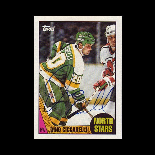 Dino Ciccarelli Minnesota North Stars Autographed Card