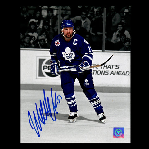 Wendal Clark Toronto Maple Leafs Autographed 8x10 Photo