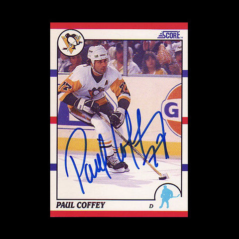 Paul Coffey Pittsburgh Penguins Autographed Card