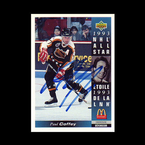 Paul Coffey All-Star Autographed Card