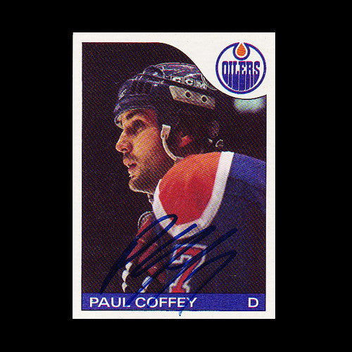 Paul Coffey Edmonton Oilers Autographed Card