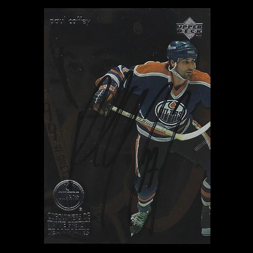 Paul Coffey Edmonton Oilers Autographed Card