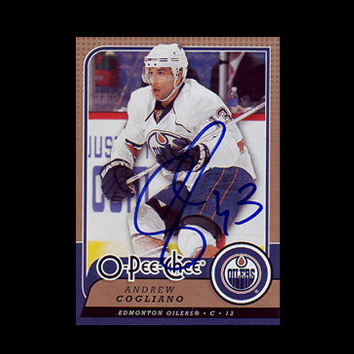 Andrew Cogliano Edmonton Oilers Autographed Card