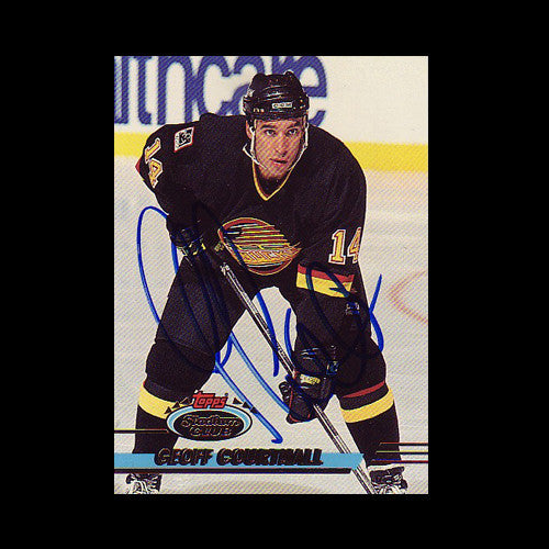 Geoff Courtnall Vancouver Canucks Autographed Card