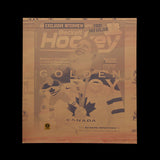 Beckett Hockey April/May 2010 Edition Complete Printing Plates Set Featuring Sidney Crosby