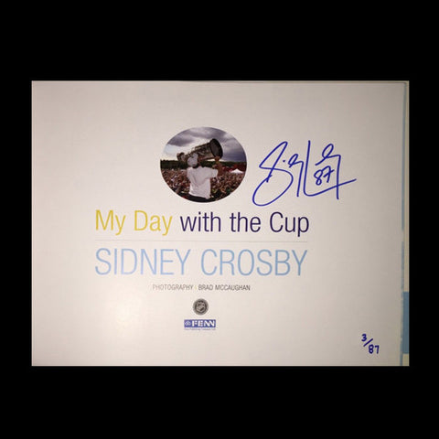 Sidney Crosby Pittsburgh Penguins Autographed My Day With the Cup Book Limited of 87