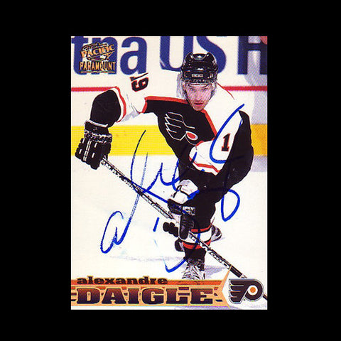 Alexander Daigle Philadelphia Flyers Autographed Card