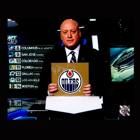 John Daly Autographed NHL Draft Lottery (McDavid) 8x10 Photo