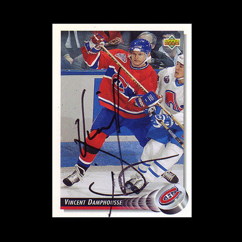 Vincent Damphousse Montreal Canadiens Autographed Card