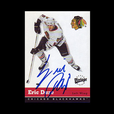Eric Daze Chicago Blackhawks Autographed Card