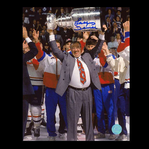 Jacques Demers Montreal Canadiens Autographed Stanley Cup 8x10 Photo