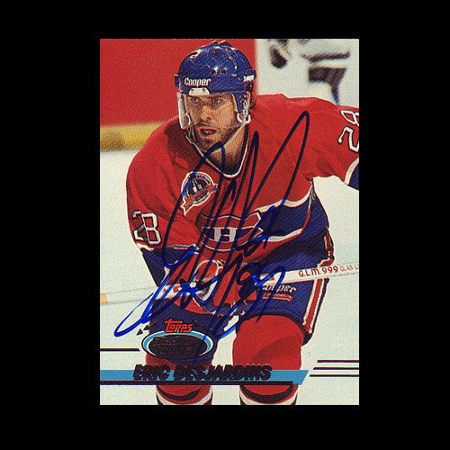 Eric Desjardins Montreal Canadiens Autographed Card