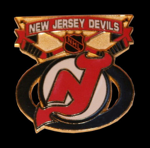 New Jersey Devils Face-Off Pin