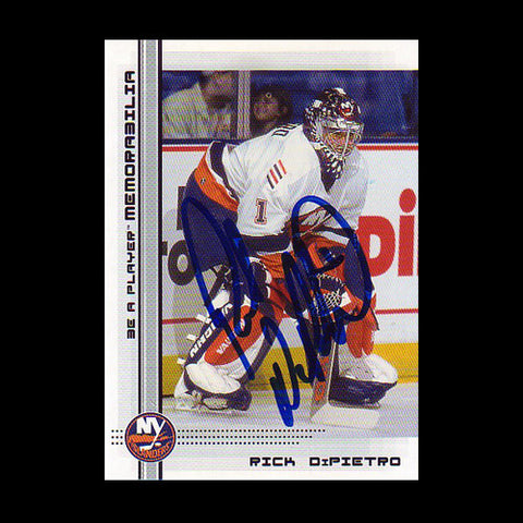 Rick Dipietro New York Islanders Autographed Rookie Card