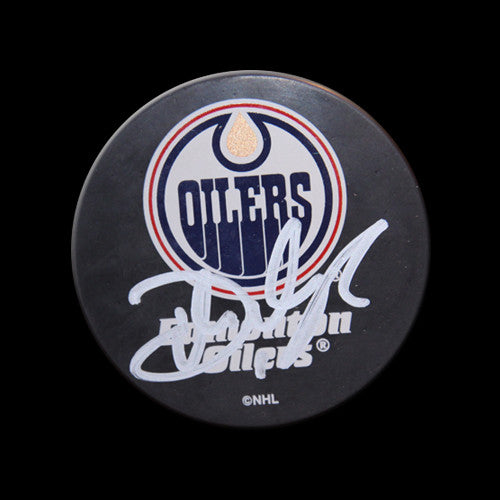 Devan Dubnyk Edmonton Oilers Autographed Puck