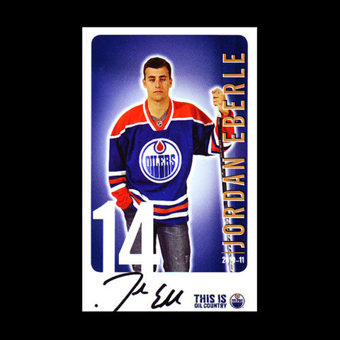Jordan Eberle Edmonton Oilers Autographed Team Card