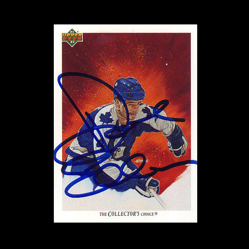 Dave Ellett Toronto Maple Leafs Autographed Card