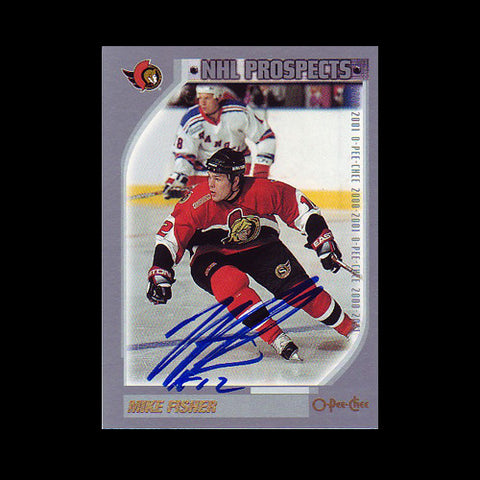 Mike Fisher Ottawa Senators Autographed Rookie Card