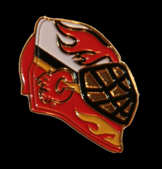 Calgary Flames Goalie Helmet Pin