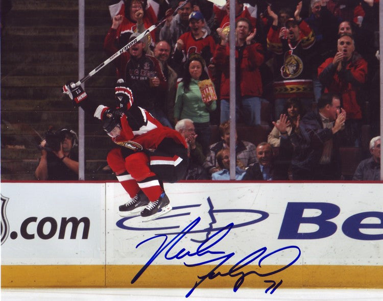Nick Foligno Ottawa Senators Autographed 1st NHL Goal 8x10 Photo