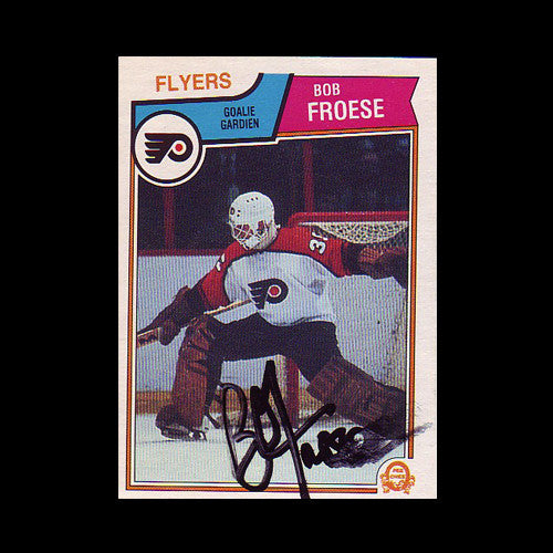 Bob Froese Philadelphia Flyers Autographed Card