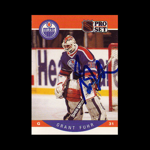 Grant Fuhr Edmonton Oilers Autographed Card