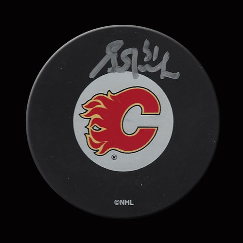 Grant Fuhr Calgary Flames Autographed Puck