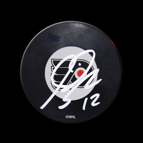 Simon Gagne Philadelphia Flyers Autographed Puck