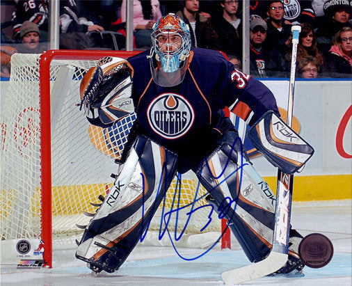 Mathieu Garon Edmonton Oilers Autographed Posing 8x10 Photo