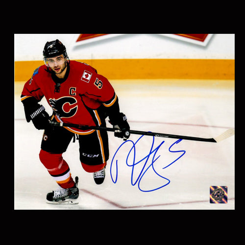 Mark Giordano Calgary Flames Autographed Action 8x10 Photo